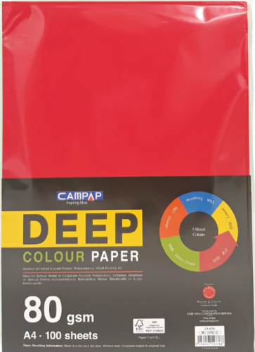 Campap Deep Colour Paper A4 100 sheets