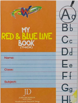 Winners My Red and Blue Line Copy Book Thick (9/16)