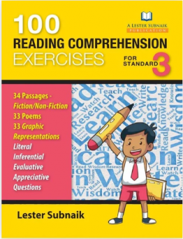 100 Reading Comprehension Exercise Std 3