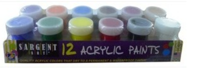 Sargent Acrylic Paints 12's