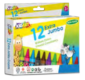 Kids Art Extra Jumbo Crayons 12"s